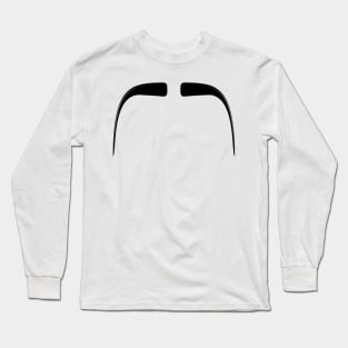 Fu Manchu Moustache Long Sleeve T-Shirt